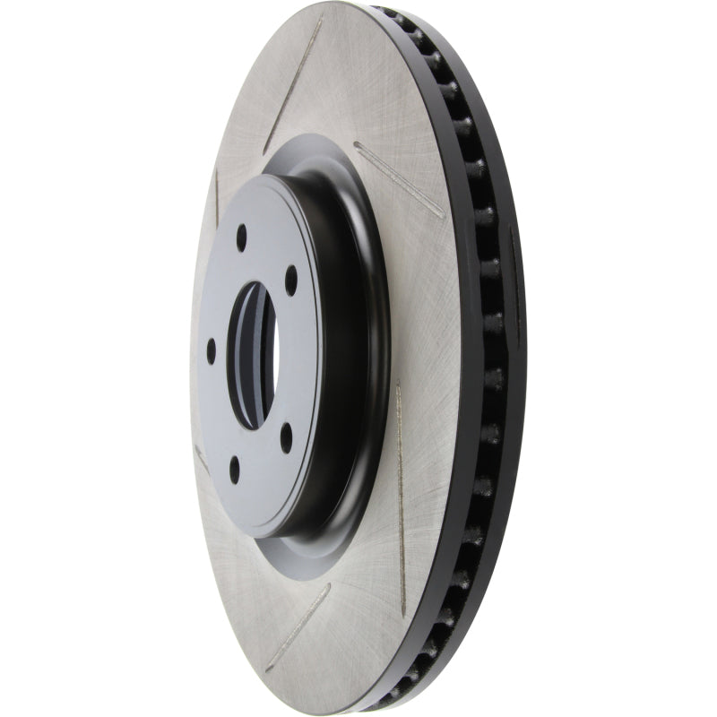 StopTech 13-15 Nissan Pathfinder Slotted Front Right Rotor - eliteracefab.com