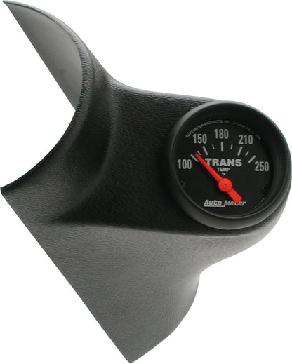 Autometer Z Series 52.4mm 100-250 Degrees F Transmission Gauge & Gauge Pillar Mount 7090