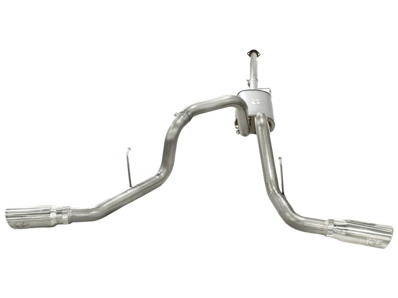 aFe MACHForce XP Exhausts 3inSS Dual Side Exit Cat-Back 11-14 Ford F150 Ecoboost V6-3.5L (TT) aFe