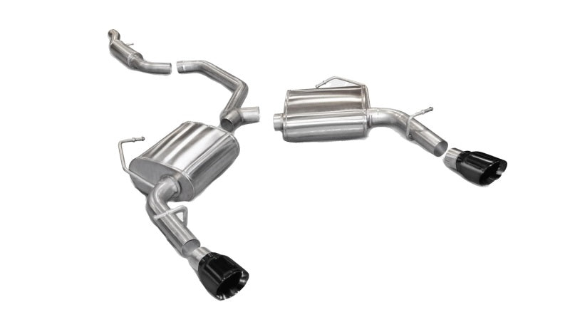 Corsa 11-13 Chrysler 200/Dodge Avenger V6 Black Sport Cat-Back Exhaust CORSA Performance