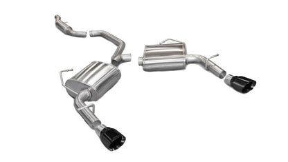 Corsa 11-13 Chrysler 200/Dodge Avenger V6 Black Sport Cat-Back Exhaust CORSA Performance