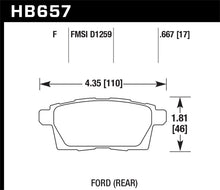 Load image into Gallery viewer, Hawk 07-10 Ford Edge / Lincoln MKX / Mazda CX-7/CX-9 HPS Street Rear Brake Pads - eliteracefab.com