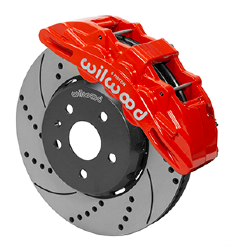 Wilwood SX6R Front Brake Kit 14in SRP Slotted/Drilled Red 16-19 Chevy Camaro SS Wilwood