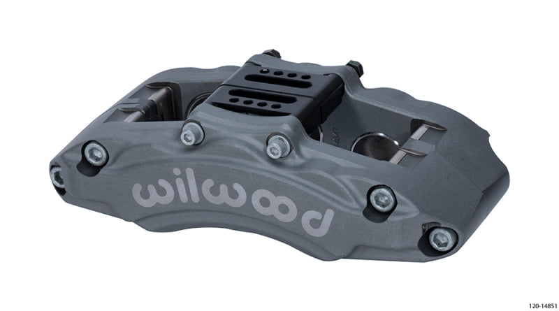 Wilwood Caliper - AT6 Lug Mount Anodized 1.75in/1.38in/1.38in Piston .75in Rotor - Left Side Wilwood