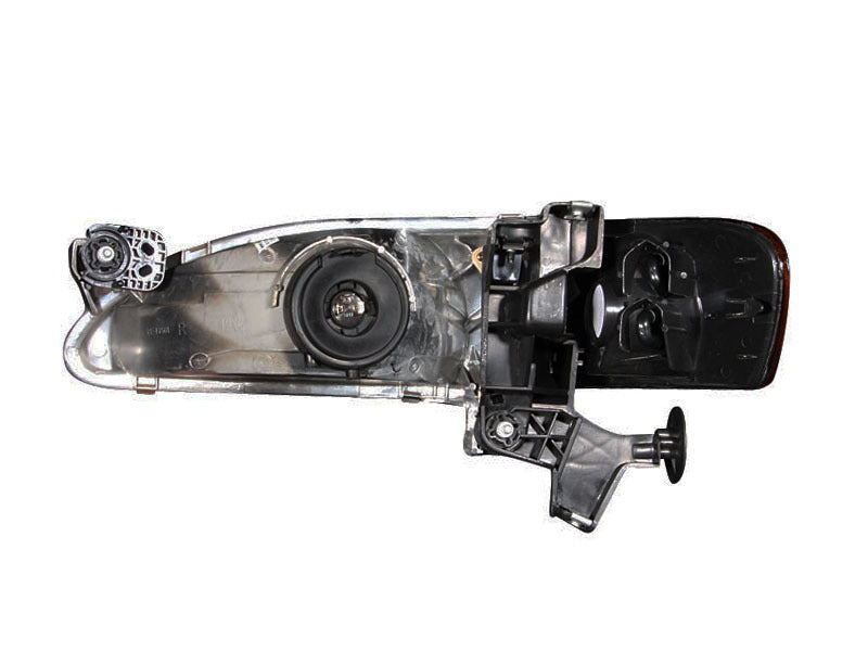 ANZO USA Toyota Corolla Crystal Headlights Black; 1998-2000 - eliteracefab.com