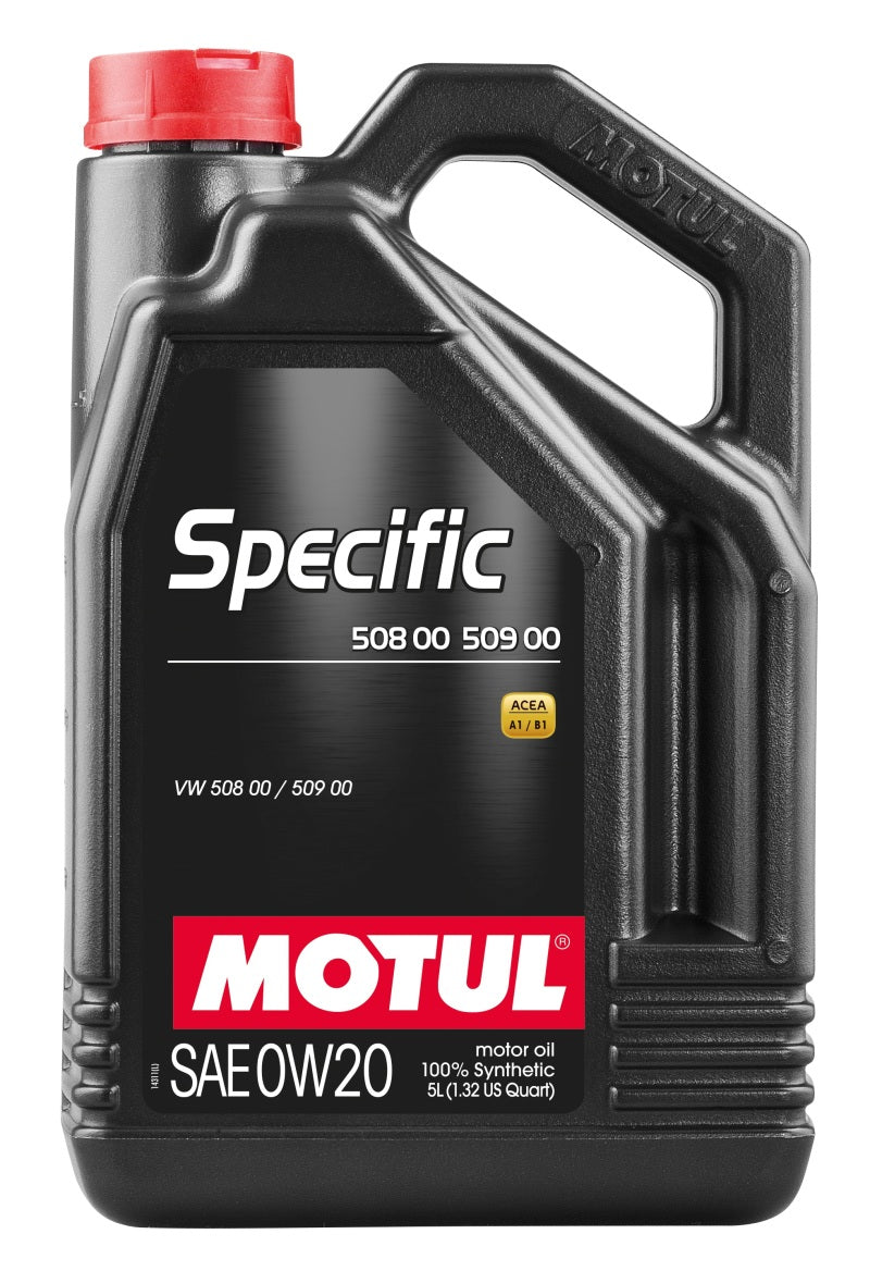 Motul 5L Specific 508 0W20 Oil - Acea A1/B1 / VW 508.00/509.00 / Porsche C20 - eliteracefab.com