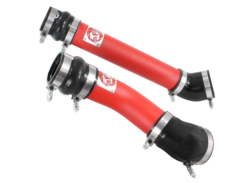 aFe Bladerunner Intercooler Tubes Hot & Cold Side 3.5in 94-02 Dodge Diesel Trucks L6-5.9L (td) - Red - eliteracefab.com