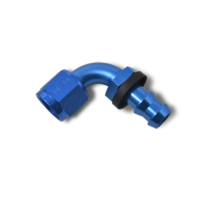 Russell Performance -6 AN Twist-Lok 90 Degree Hose End (Blue)