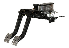 Wilwood Adjustable-Tandem Dual Pedal - Brake / Clutch - Fwd. Swing Mount - 6.25:1 - Black E-Coat - eliteracefab.com