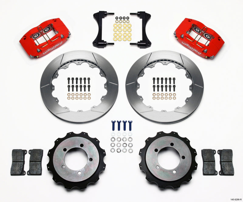 Wilwood Dynapro Radial Rear Kit 13.00in Red Mitsubishi EVO VIII Wilwood