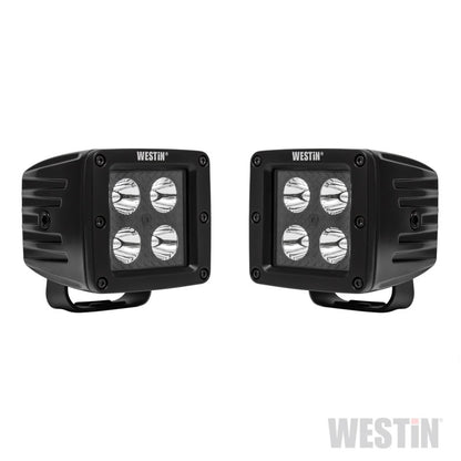 Westin LED Auxiliary Light 3.2in x 3.0in Spot w/5W Cree - Black - eliteracefab.com