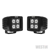 Westin LED Auxiliary Light 3.2in x 3.0in Spot w/5W Cree - Black