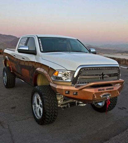 Road Armor 10-18 Ram 2500 Stealth Front Winch Bumper w/Pre-Runner Guard - Tex Blk Road Armor