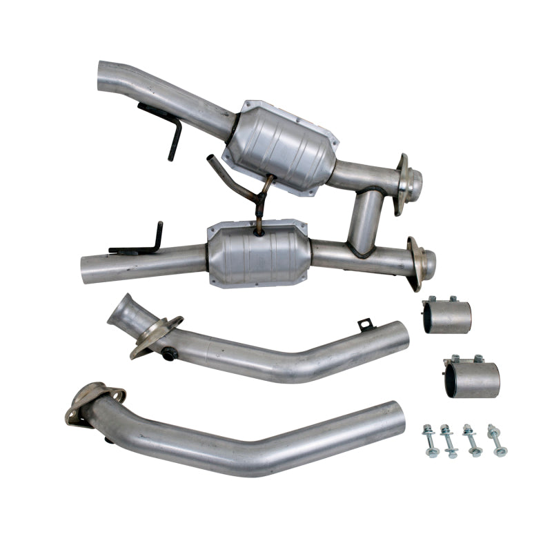 BBK 94-95 Mustang 5.0 High Flow H Pipe With Catalytic Converters - 2-1/2 - eliteracefab.com