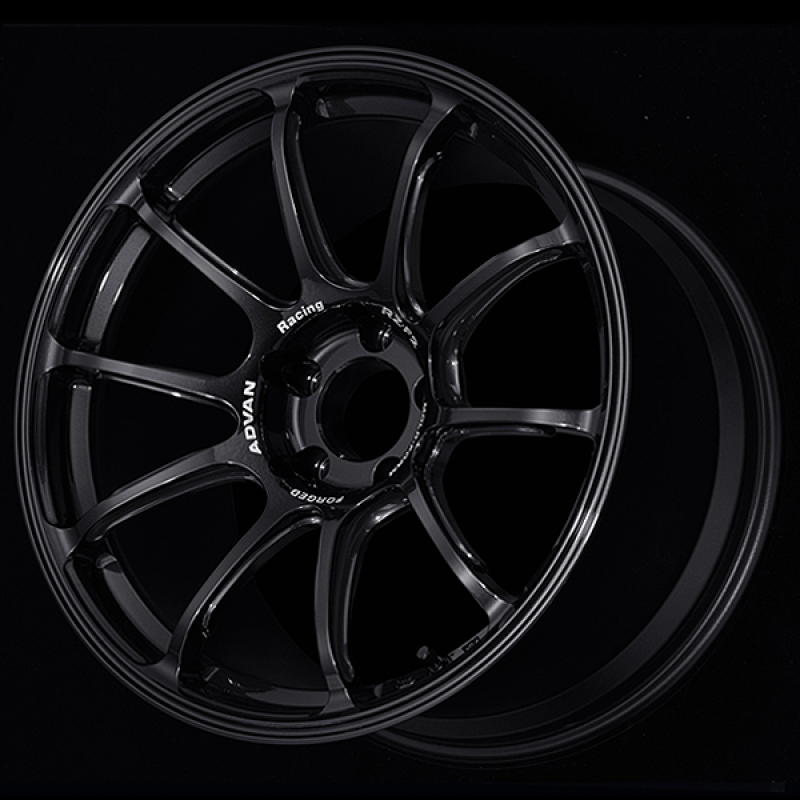 Advan YA28I45ETB RZ-F2 18x9 +45 5-114.3 Racing Titanium Black Wheel