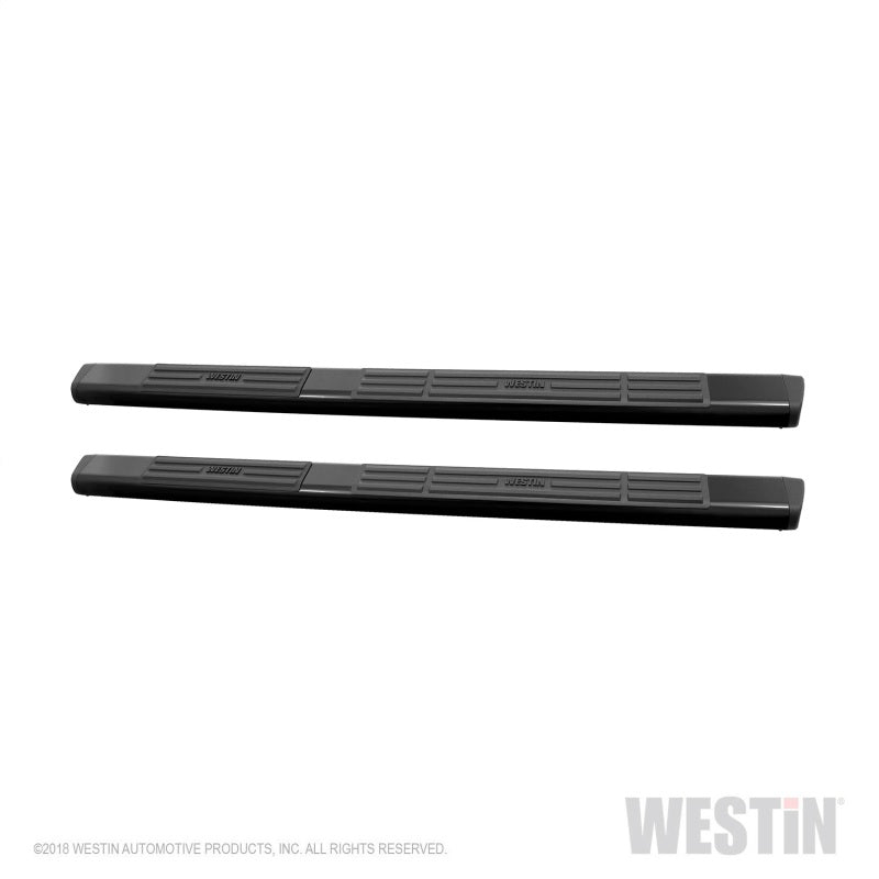 Westin Premier 6 in Oval Side Bar - Mild Steel 75 in - Black - eliteracefab.com