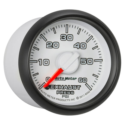 AutoMeter Gauge Exhaust Press. 2-1/16in. 60PSI Stepper Motor Ram Gen 3 Factory Match 8592