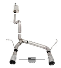 Load image into Gallery viewer, Corsa 18-21 Jeep Wrangler JLU 3.6L 2.75in Sport Cat-Back Exhaust w/ American Flag Tips - eliteracefab.com