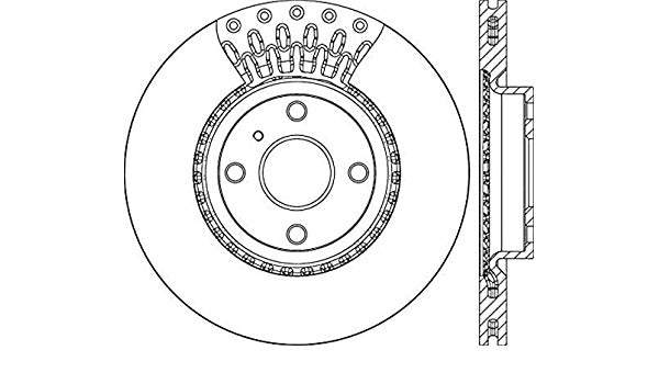 CENTRIC PREMIUM FRONT BRAKE ROTOR 2016 MAZDA MIATA W/ BREMBO BRAKES, 120.45090 - eliteracefab.com