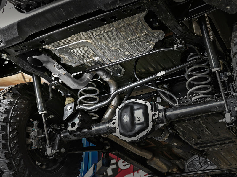 aFe MACH Force-Xp Axle-Back Exhaust System w/NoTip 18-20 Jeep Wrangler L4-2.0T / V6-3.6L - eliteracefab.com