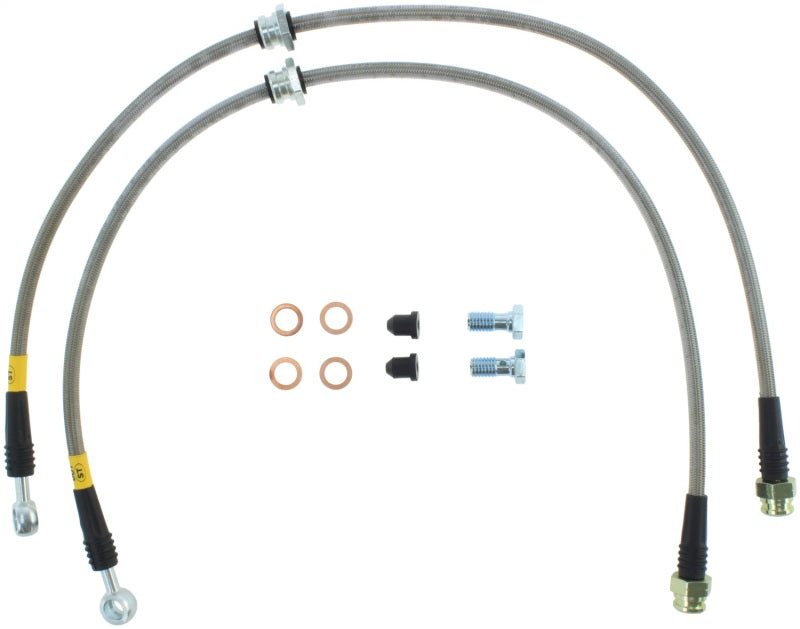 STOPTECH 2015 VW GOLF (MK7) FRONT STAINLESS STEEL BRAKE LINE KIT, 950.33026 - eliteracefab.com