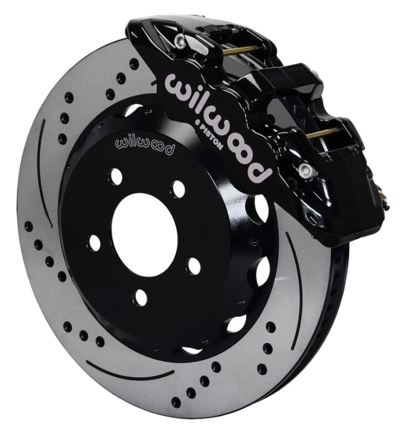 Wilwood AERO6 Front Hat Kit 14.00 Drilled 2016-Up Camaro w/Lines Wilwood