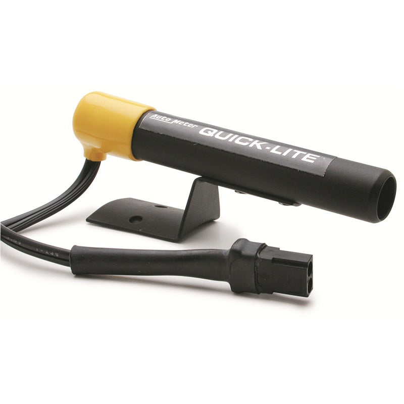 AutoMeter SHIFT LIGHT; AMBER LED; PEDESTAL; BLACK; QUICK-LITE - eliteracefab.com