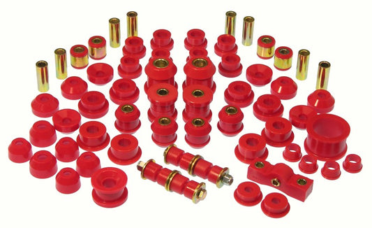 Prothane Total Vehicle Suspension Bushing Kit for 1992–1995 Honda Civic w/o Rear Upper C-Arm Bushings, Red – 8-2003