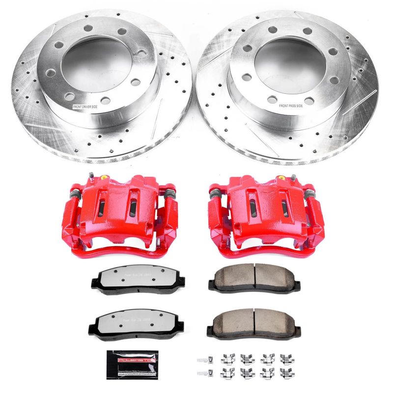 Power Stop 05-08 Ford F-250 Super Duty Front Z36 Truck & Tow Brake Kit w/Calipers - eliteracefab.com