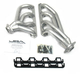 JBA 1653SJS | 65-73 FORD MUSTANG 351W SBF 1-5/8IN PRIMARY SILVER CTD MID LENGTH HEADER; 1965-1973