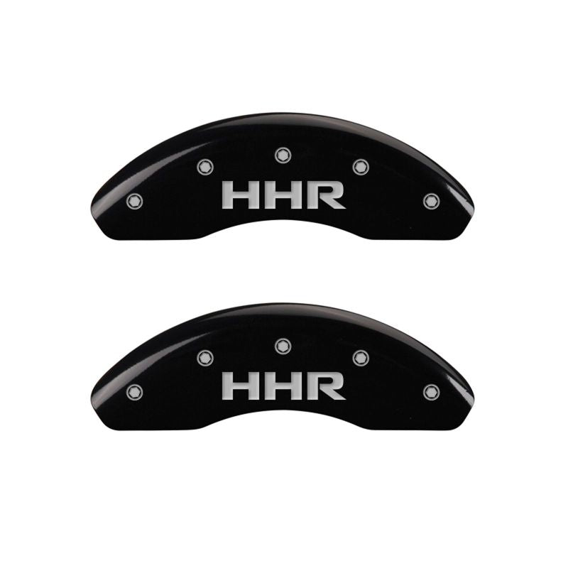 MGP 4 Caliper Covers Engraved Front & Rear HHR Black finish silver ch MGP