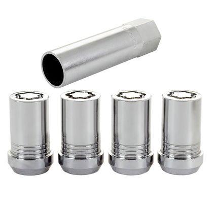 McGard Wheel Lock Nut Set - 4pk. (Tuner / Cone Seat) M14X1.5 / 22mm Hex / 1.648in. Length - Chrome - eliteracefab.com