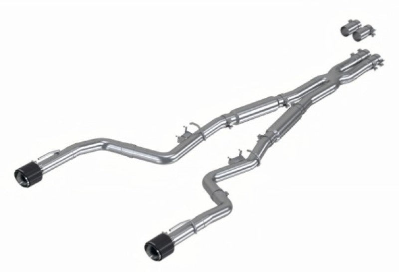 MBRP 17-21 Charger 5.7/6.1/6.4L 3in Dual Rear Exit SS Catback Exhaust w/ Carbon Fiber Tips - eliteracefab.com