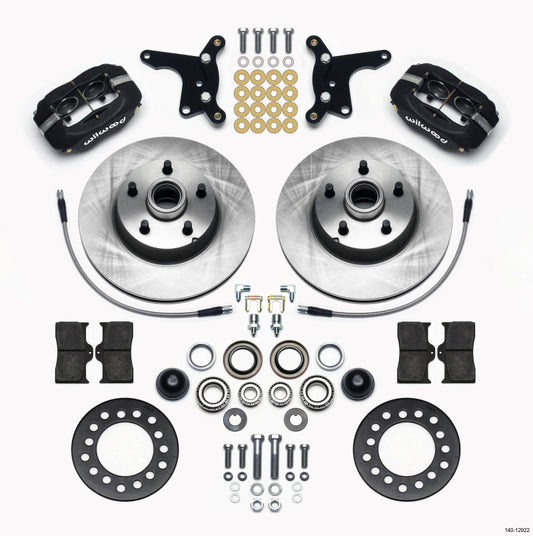 Wilwood Forged Dynalite Front Kit 11.28in 1 PC Rotor&Hub Ford 1954-1956 - eliteracefab.com