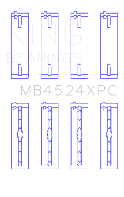 King Nissan VR38DETT (Size .026) pMaxKote Performance Main Bearing Set King Engine Bearings