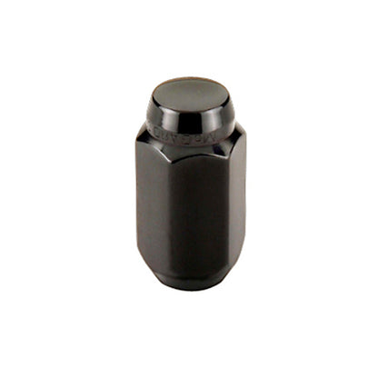 McGard Hex Lug Nut (Cone Seat) M14X1.5 / 22mm Hex / 1.635in. Length (4-Pack) - Black - eliteracefab.com