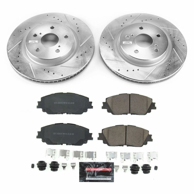 Power Stop 2019 Toyota Avalon Front Z23 Evolution Sport Brake Kit - eliteracefab.com