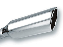 Load image into Gallery viewer, Borla 2.25in Inlet 4in Round Rolled Angle Cut x 12in Long Embossed Exhaust Tip - eliteracefab.com