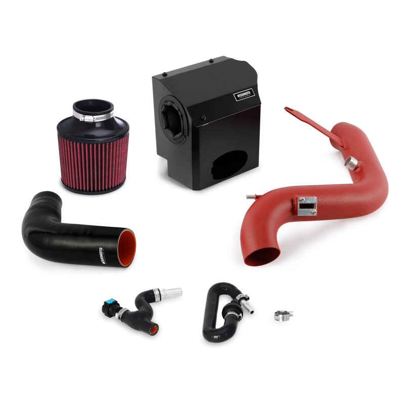 Mishimoto 2016 Ford Fiesta ST 1.6L Performance Air Intake Kit - Wrinkle Red - eliteracefab.com