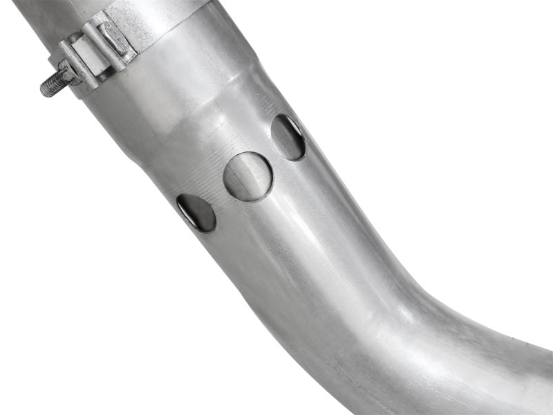 aFe LARGE BORE HD 4in 409-SS DPF-Back Exhaust w/Polished Tip 11-14 Ford Diesel Trucks V8-6.7L (td) aFe