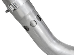 aFe Atlas Exhaust 4in DPF-Back Exhaust Aluminized Steel Polished Tip 11-14 ford Diesel Truck V8-6.7L - eliteracefab.com