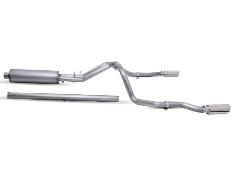 Gibson 19-22 GMC Sierra 1500 Denali 5.3L 3in/2.5in Cat-Back Dual Split Exhaust - Stainless Gibson