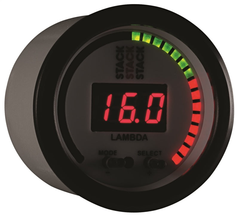 Autometer Stack 52mm Pro-Control Wideband Air/Fuel Ratio (Lambda) Gauge - White ST3404