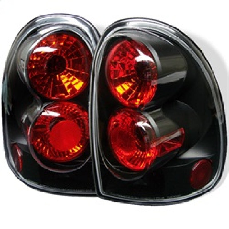 Spyder Dodge Caravan/Grand Caravan 96-00Euro Style Tail Lights Black ALT-YD-DC96-BK - eliteracefab.com