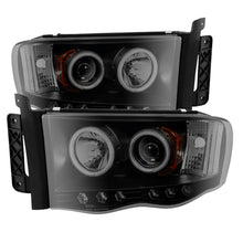 Load image into Gallery viewer, Spyder Dodge Ram 1500 02-05 03-05 Projector Headlights CCFL Halo LED Blk Smke PRO-YD-DR02-CCFL-BSM - eliteracefab.com