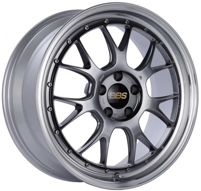 BBS LM-R 19x8.5 5x112 ET38 Diamond Black Center Diamond Cut Lip Wheel -82mm PFS/Clip Required BBS