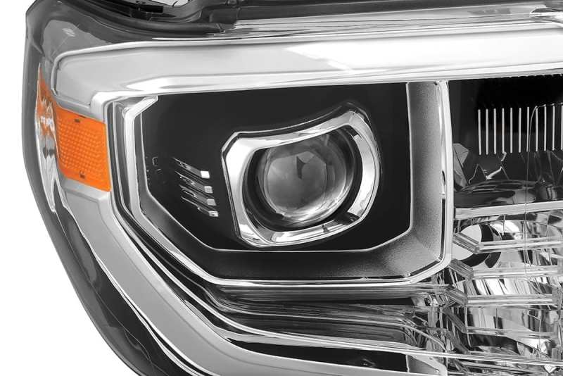 AlphaRex 880778 14-18 Toyota Tundra PRO-Series Projector Headlights Chrome w/ Sequential Signal and DRL