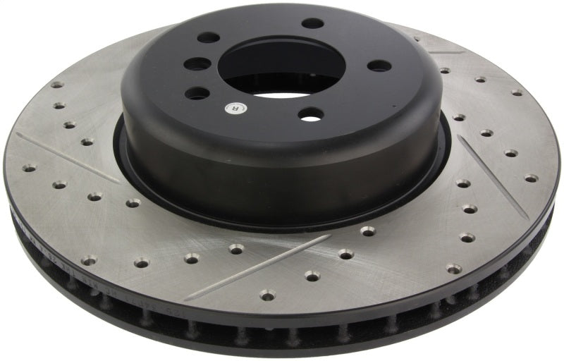 StopTech 08-09 BMW 535 Series / 04-09 545i/550i/645Ci/650i Slotted & Drilled Right Front Rotor - eliteracefab.com