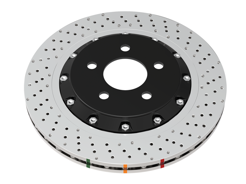 DBA 2020+ Chevrolet Corvette C8 Z51 Rear 5000 Series Cross Drilled Rotor w/NAS Nuts DBA