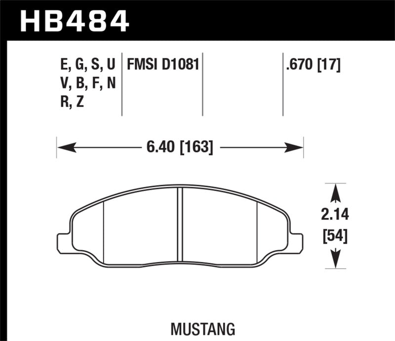 Hawk Performance HT-10 Front Brake Pads - HB484S.670